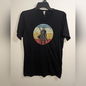 Bella Canvas Black Retro Graphic Tee